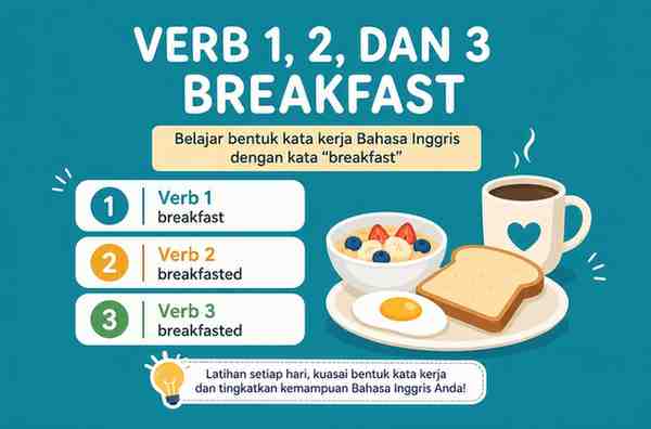 Verb 1, 2, dan 3 Breakfast
