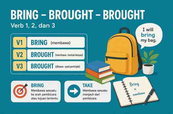 Verb 1, 2 dan 3 Bring - Brought