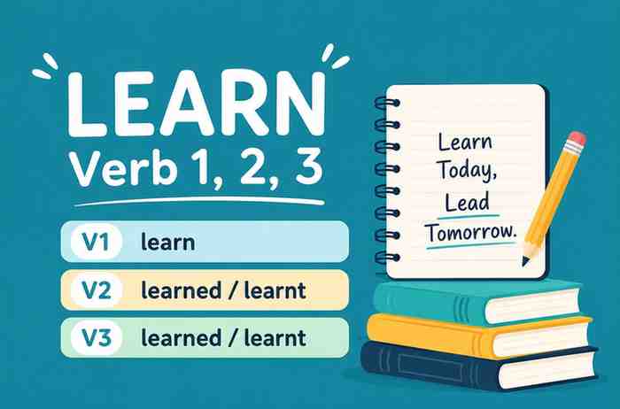 Verb 1, 2 dan 3 Learn, Learned, Learnt