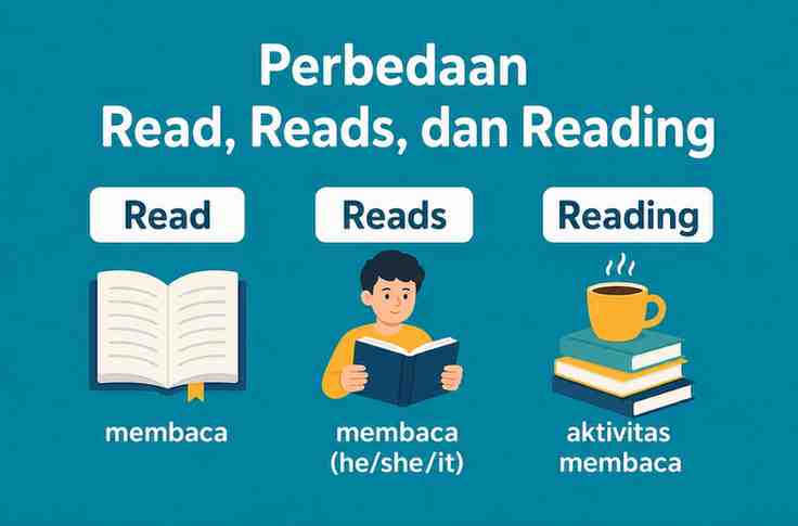 Perbedaan Read, Reads dan Reading