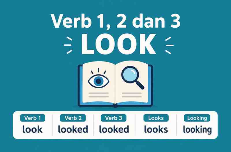 Verb 1, 2 dan 3 Look, Looked, Looked, Looks, Looking