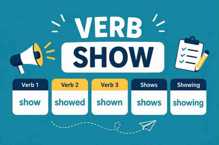 Verb 1, 2 dan 3 Show, Showed, Shown, Shows, Showing