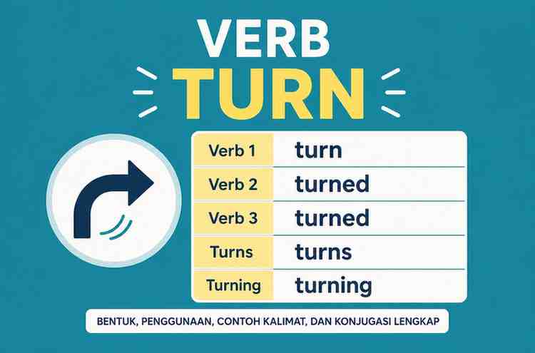 Verb 1, 2 dan 3 Turn, Turned, Turned, Turns, Turning