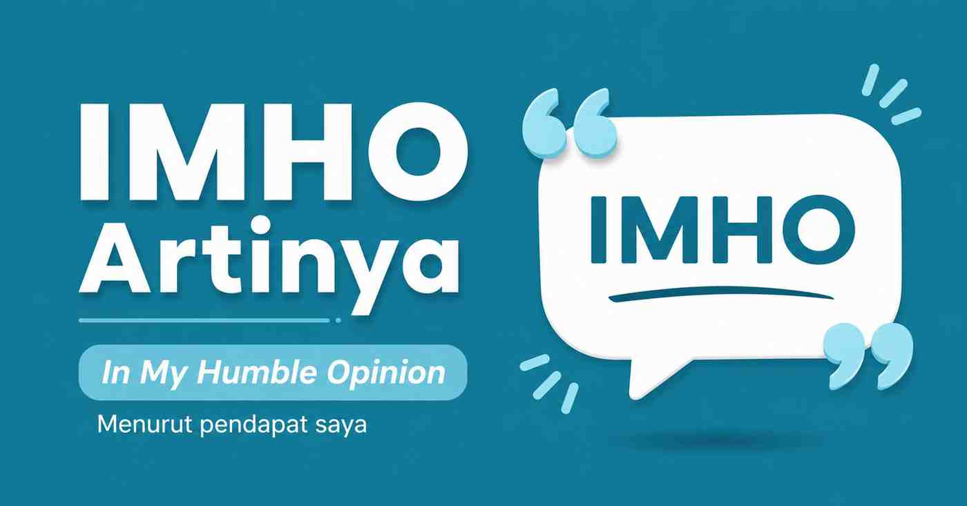 Sering Lihat Kata IMHO Ternyata Ini Arti Sebenarnya!